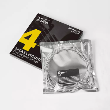 Rust-Proof Hexagonal Steel Nickel Alloy Bass Strings for 4-String Electric Bass