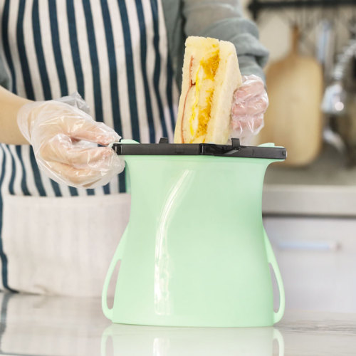 O congelador Ziplock reusável do alimento dos sacos do silicone ensaca o produto comestível