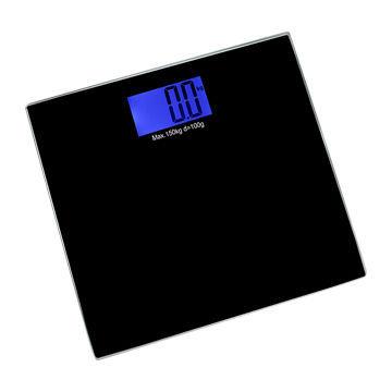 Glass digit bathroom scale