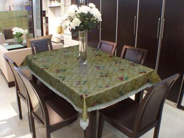 Readymade Vinyl Table Cloths 2 Inch Lace Edge