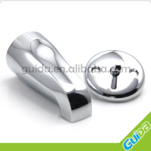 Adjustable zinc bath diverter spout in chrome plated