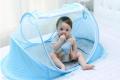 babybed muggen bednet met muziek