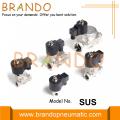 Válvula de solenoide de acero inoxidable accionada por pistón Sello de PTFE