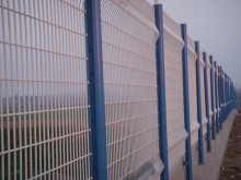 Peach Post Wire Mesh Fence Panel
