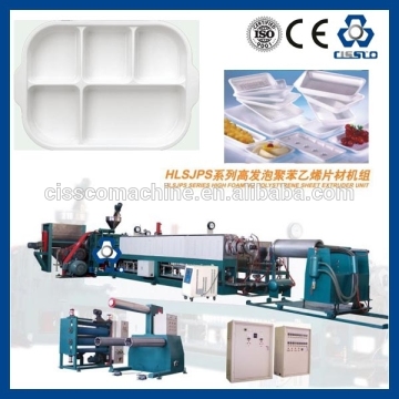 CE standard plastic ps food box extruding line