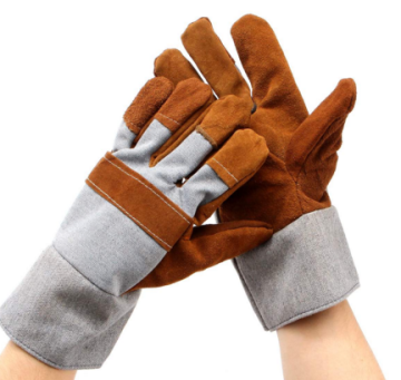Europe Welding Working Leather Protecting Safety Gloves