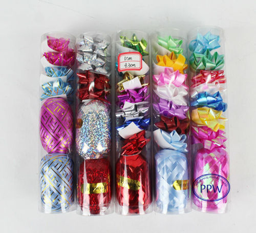 Colorful Gift Wrapping Ribbons Curling Bows/Ribbon Eggs and Bows Packing