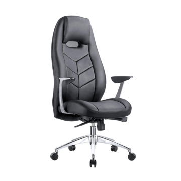 Ergonomic Full PU Leather Adjustable Computer Rolling Office Chair