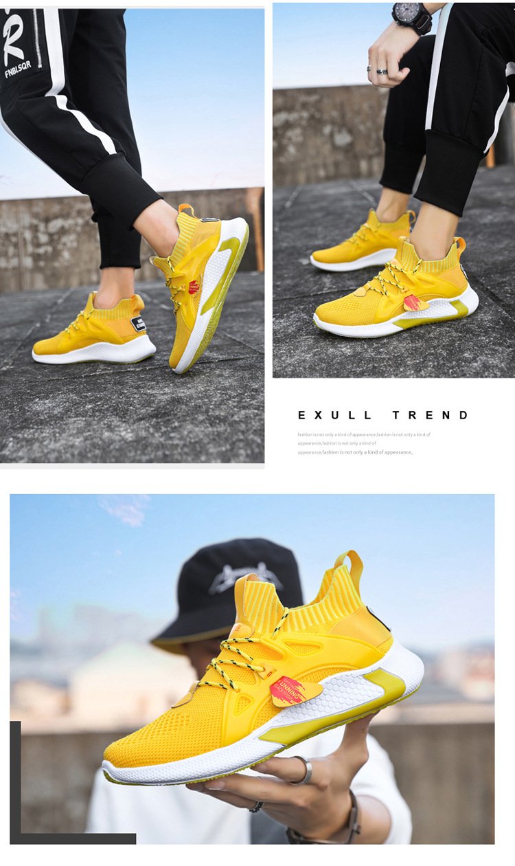 2021 Summer Men Shoes Korean Version of Fashion Casual  Breathable Light Sports Shoes Cross-border Supply Tide Shoes