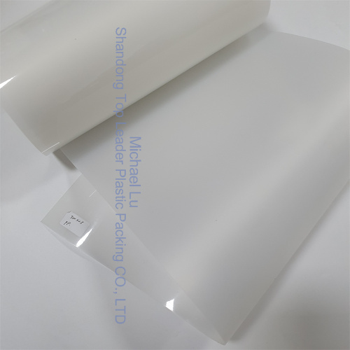 glossy white pp film 0.6mm food grade plastic