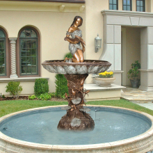 Beautiful Classic garden water bronze lady fountain