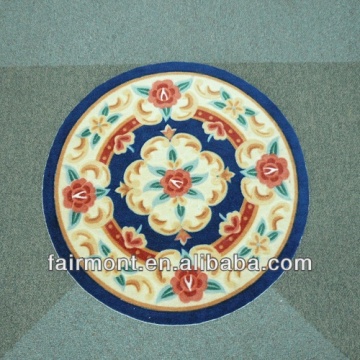 Iranian Silk Carpet Silk Round Rugs Silk and Gold Rugs 002