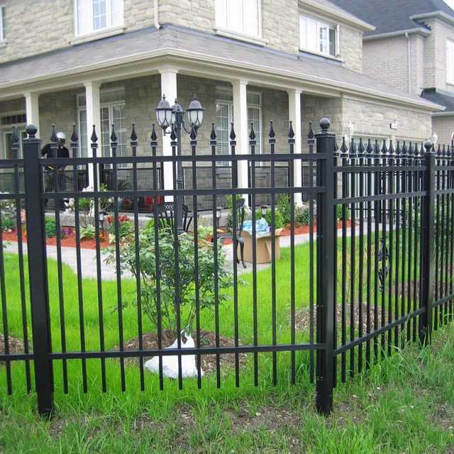 Residential Wrought Iron Fence Panels for Back Yards.