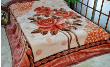 Soft 100% Acrylic Blanket Double Printed 200x230cm For Home / Hotel