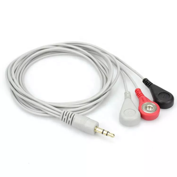 Electrode Medical Wire Snap Button Lead ECG Cable