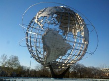 art deco garden statues metal craft sculpture stainless steel balls