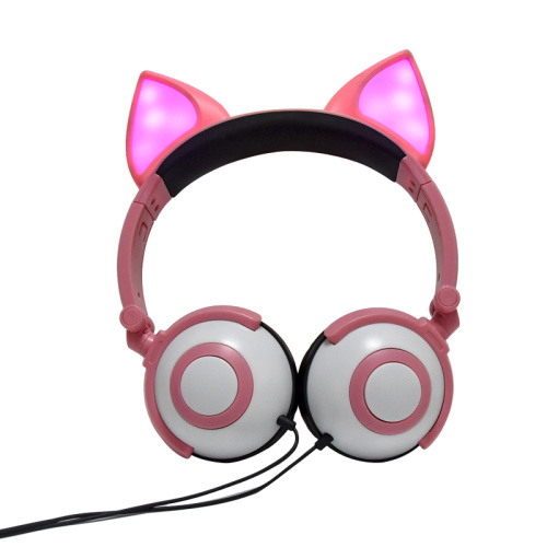 LED gifts Fox ear headphone for kids