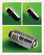 1-9V LED Flashlight Bulbs-1 Watt