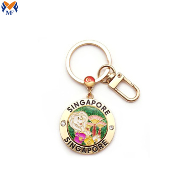 Souvenir metal keychain with animals shape