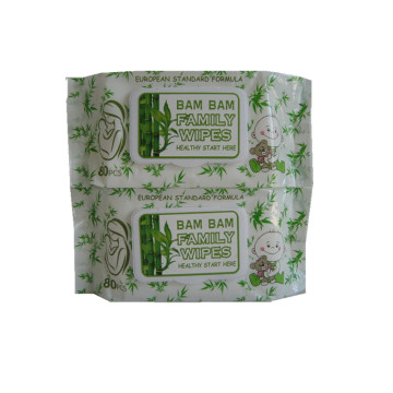 Organic Natural  Bamboo biodegradable Baby Wet Wipes