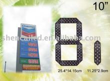 10inch led gasoline price signs/ led billboard price/led digital clock