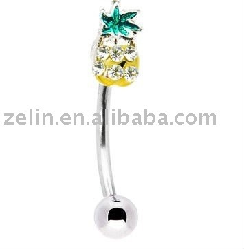 ananas eyebrow body piercing jewelry