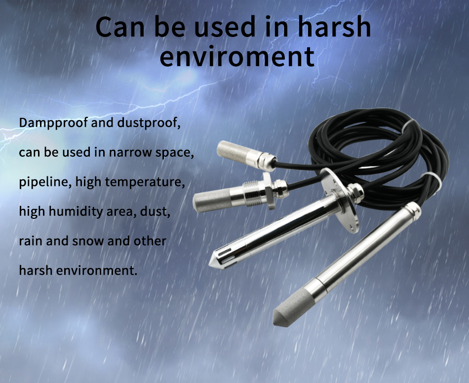 HNEGKO HT -E064  Waterproof Temperature And Humidity Dew Point  Soil Humidity Sensor Probe Sensor Metal Probe