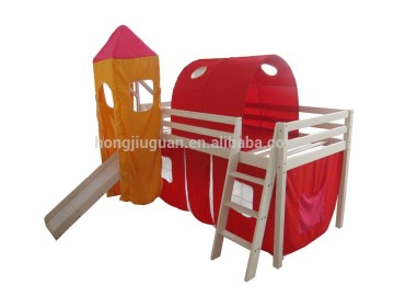 kids loft bed with slide,kids loft bed with tent