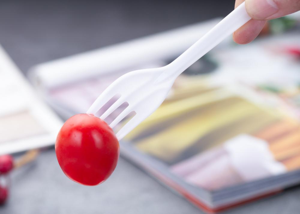 Disposable PP Fork in White