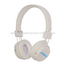 Foldable sliding touch-control Bluetooth headphone, wireless headset, white sports wireless headphon