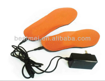 Rechargeable battery foot warmer heated insoles