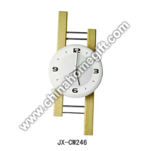 Large Metal-Wooden Wall Clock