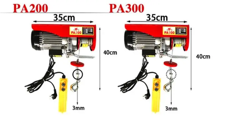 Powerbull Mini Electric Hoist Electric Hoist PA 1000