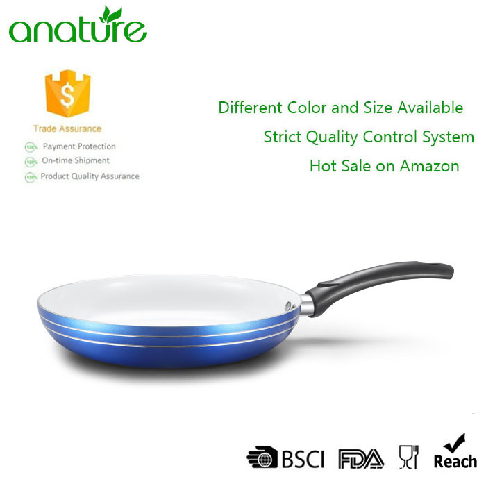 Blue Pressed Nonstick Induction Bottom Frypan