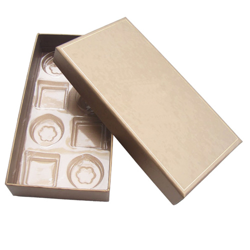 Embalaje de papel grueso Caja de chocolate reciclado