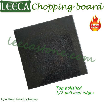 Black chopping block butcher board