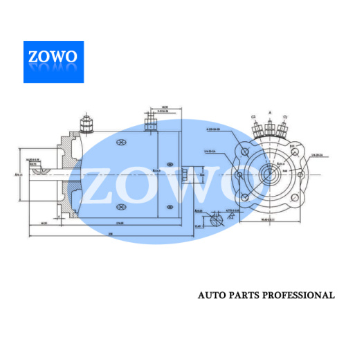 PHJD007 тұрақты мотор 12V 1,2 кВт