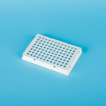 0,1 ml 96 put PCR -plaat, volle rok, wit