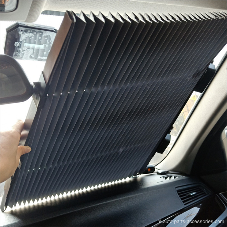 Aluminium film voorruit intrekbare auto zonneschaduw