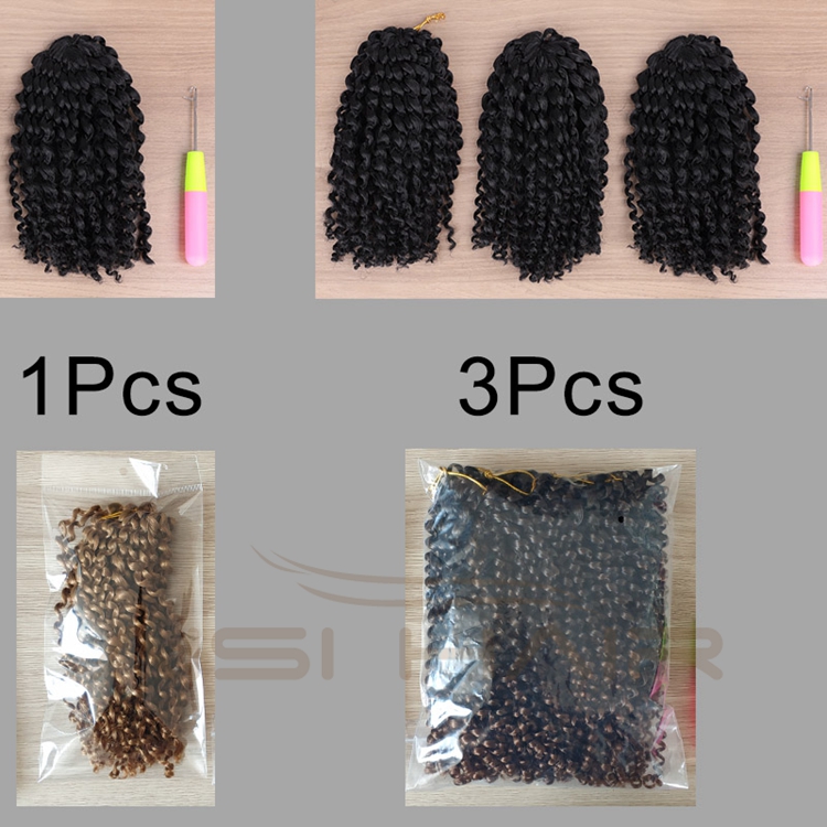 Aisi Hair Hot Selling Cheap Black High Temperature Fiber For Black Women Marly Bob Synthetic Crochet Braiding Hair Extensions