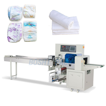 Automatic Servo Dipper Hotel Soap Wrapping & Baby Diaper Packing Machine