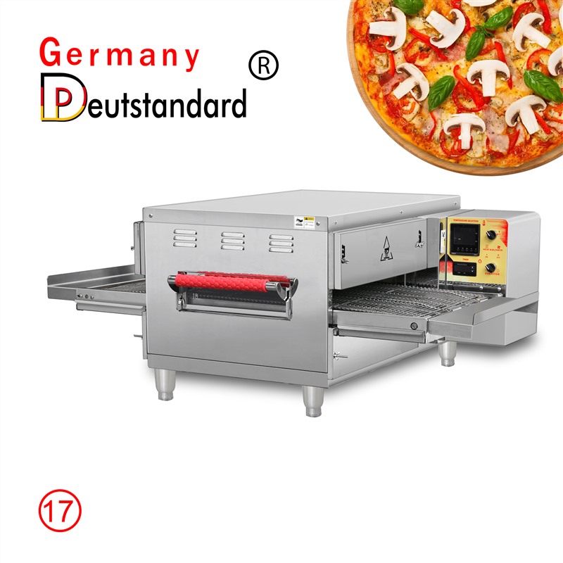 Máquina de horno de pizza transportador comercial con Weel