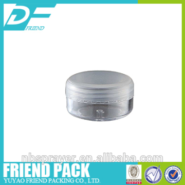 3ml plastic cream jar, clear plastic cream jars with transparent caps,3ML Mini plastic Eye Cream Jar