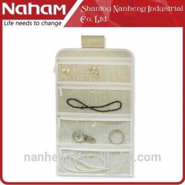 NAHAM Wall Hanging Jewelry Storage Pocket Organizer Bag