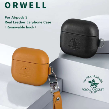 POLO Genuine Leather Case Compatible with AirPods 3rd Generation