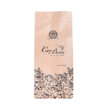 Saco de café recém-torrado marrom Kraft 500g