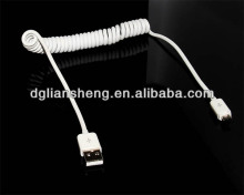Spring Wire Data USBCable for Samsung Huawei Lenovo