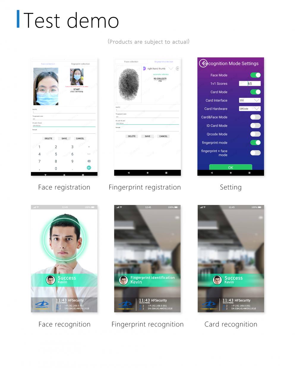 5 Inch Biometric Smart Access Control System