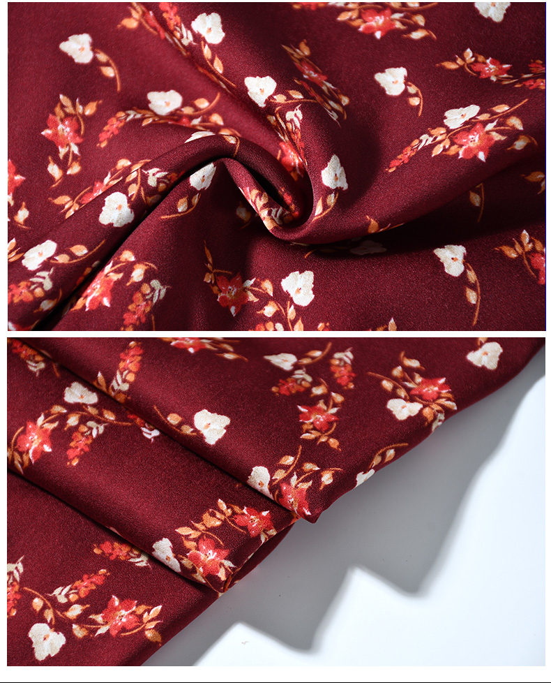55% Polyester 45% Spandex Weft Elastic Jacquard Chiffon Fabric for Women's Fashion Garments/Blouses/Shirts/Skirts