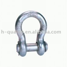 Round Pin Anchor Shackle U.S. Type, drop forged